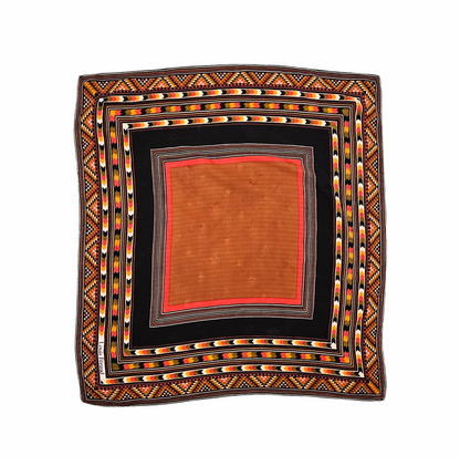Vintage 1970s Silk Square Scarf - Louis Féraud - Re:Velvet