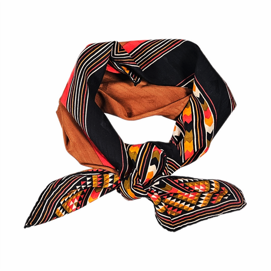 Vintage 1970s Silk Square Scarf - Louis Féraud - Re:Velvet