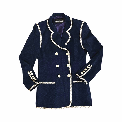 Vintage 1980s Bouclé Tweed Longline Jacket - Louis Féraud