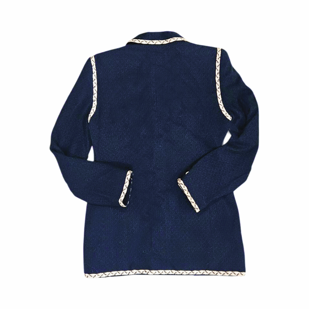 Vintage 1980s Bouclé Tweed Longline Jacket - Louis Féraud