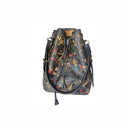 Magic Circus Leather Bucket Bag - Piero Guidi