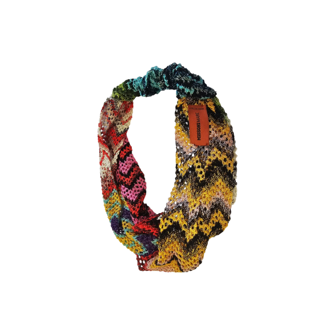 Metallic crochet knit headband - Missoni Mare