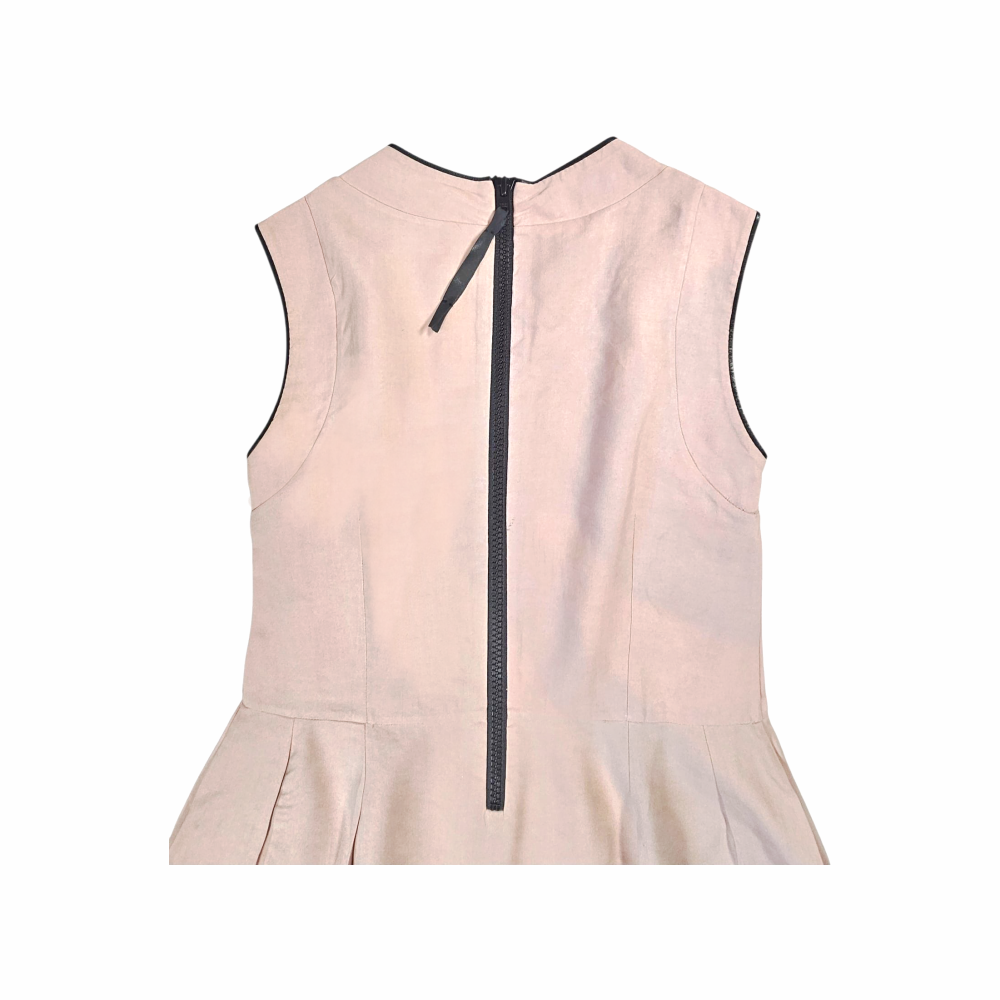 Sleeveless Silk Dress with Contrast Trim – Marni