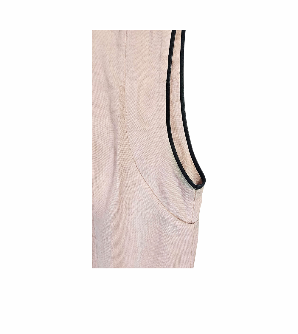 Sleeveless Silk Dress with Contrast Trim – Marni