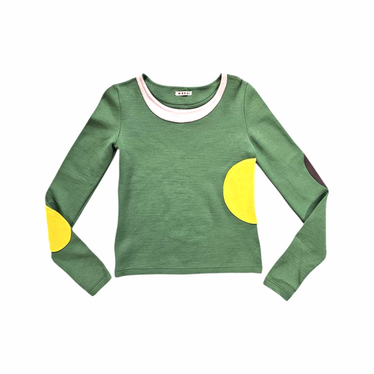 Cotton Jersey Jumper with Dot Patches  - Marni
