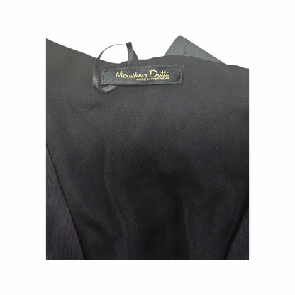 Maxi Dress with Sheer Chiffon Sleeves - Massimo Dutti