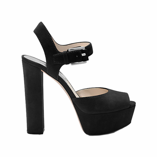 London Suede Platform Peep-Toe Sandal - Michael Michael Kors