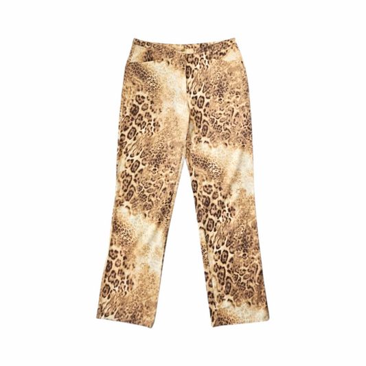 Y2K Leopard-Print Stretch Cotton Jeans - Michèle