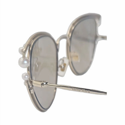 MU 62VS Pearl Cat-Eye Sunglasses - Miu Miu