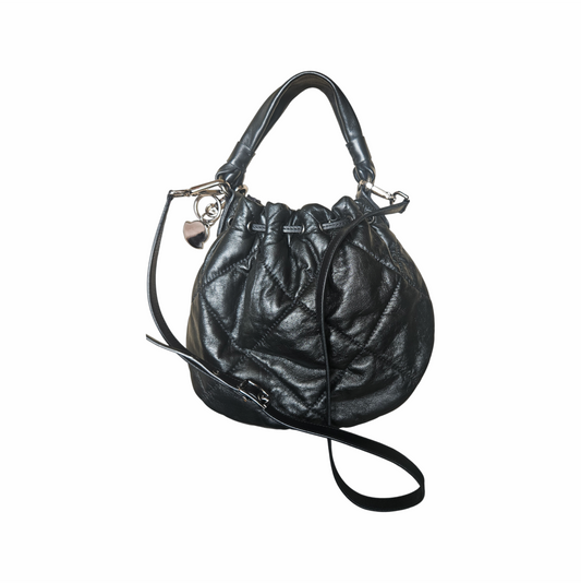 Quilted Puffer Leather Shoulder Bag - Moncler - Re:Velvet