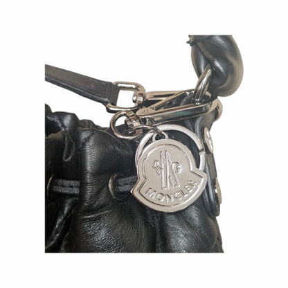 Quilted Puffer Leather Shoulder Bag - Moncler