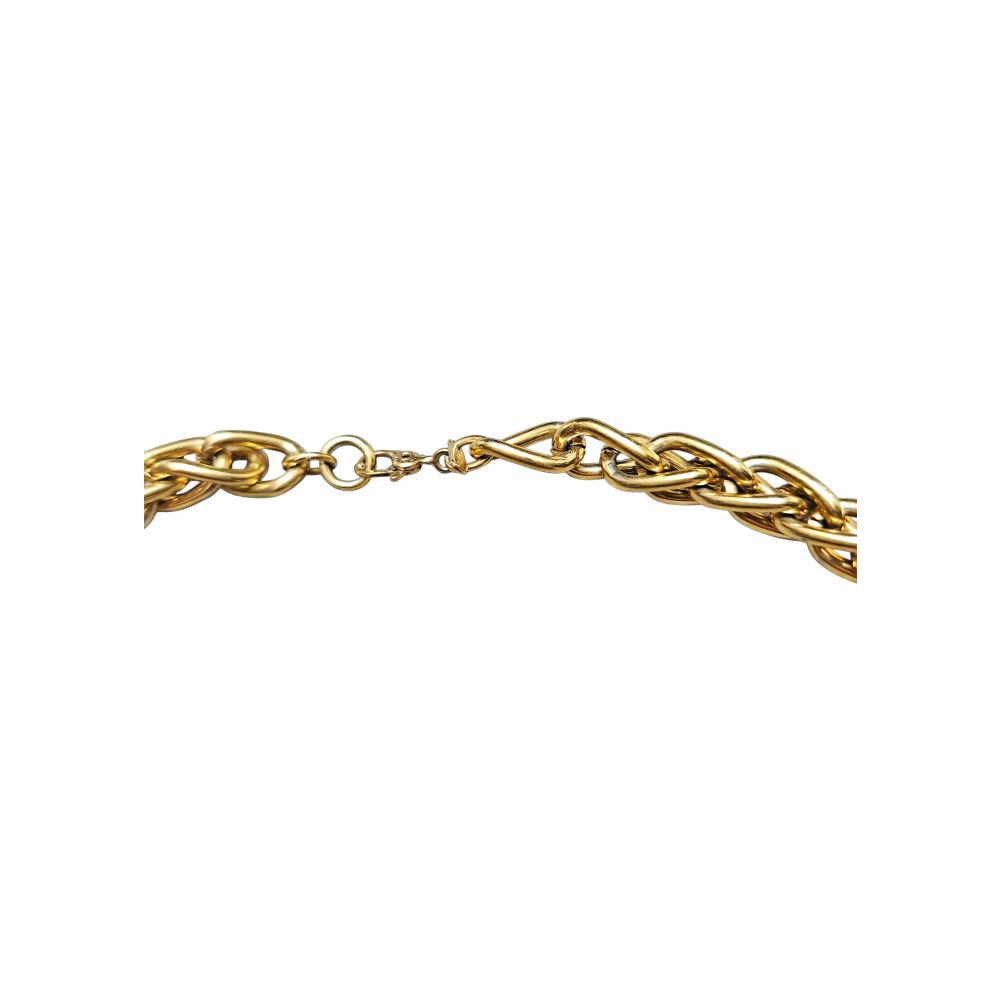 Vintage 1980s-90s Gold-Tone Chain Necklace - Monet