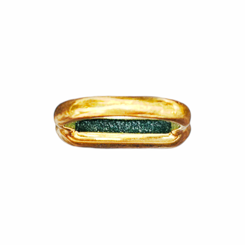 Baja Green Onyx Gold Vermeil Ring - Monica Vinader