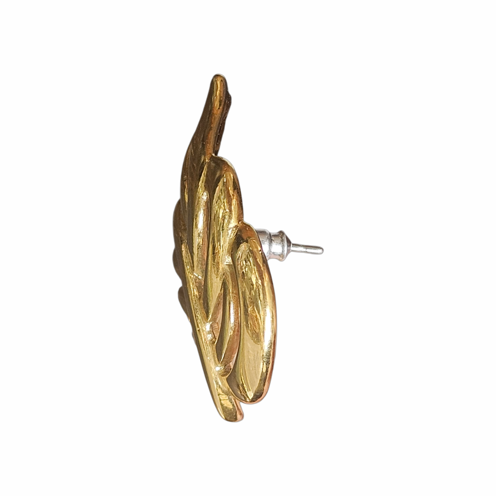 1980s Leaf Stud Earrings - Napier