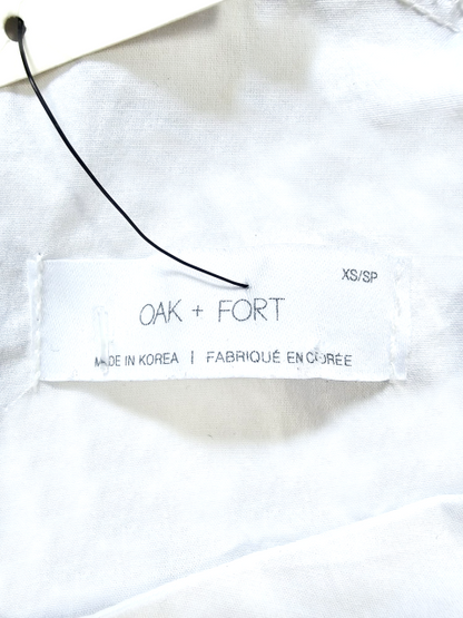 White Cotton Puff Sleeve Mini Dress - Oak + Fort