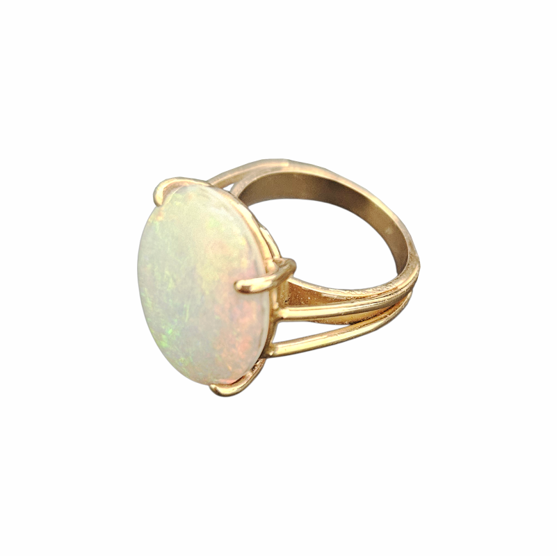 Genuine Opal Cocktail Solitaire Ring - Re:Velvet