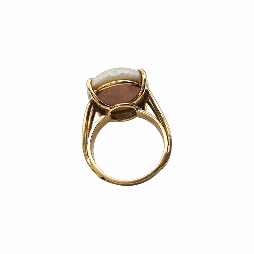 Genuine Opal Cocktail Solitaire Ring - Re:Velvet