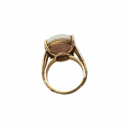 Genuine Opal Cocktail Solitaire Ring - Re:Velvet