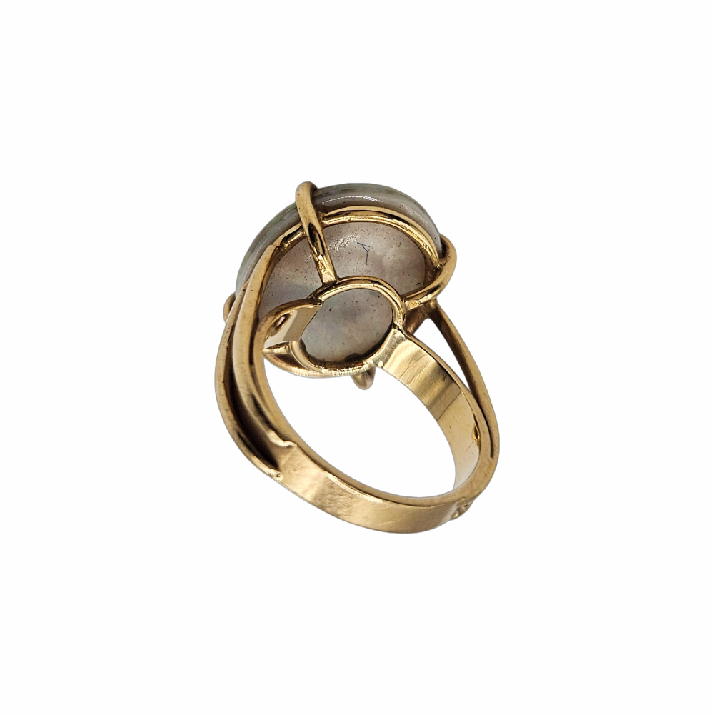Genuine Opal Cocktail Solitaire Ring - Re:Velvet