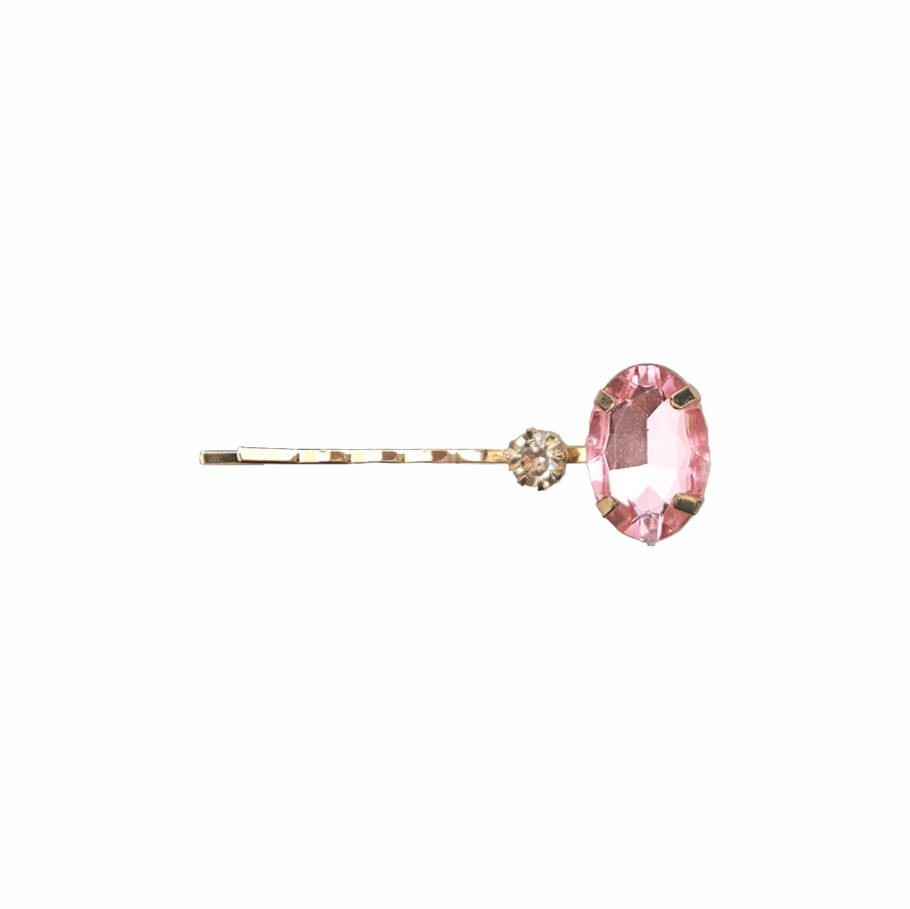 Jewel-Tone Crystal Hair Grips