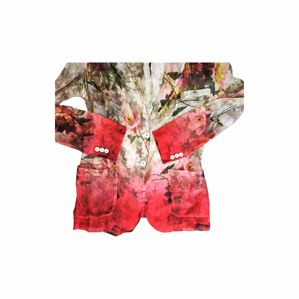 Floral Print Silk Organza Blazer - Paul Smith