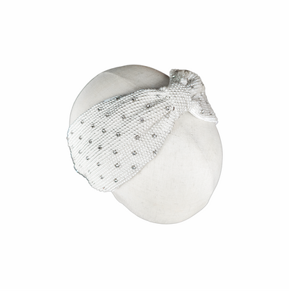 Bridal Pearl and Crystal Embellished Bow Headband