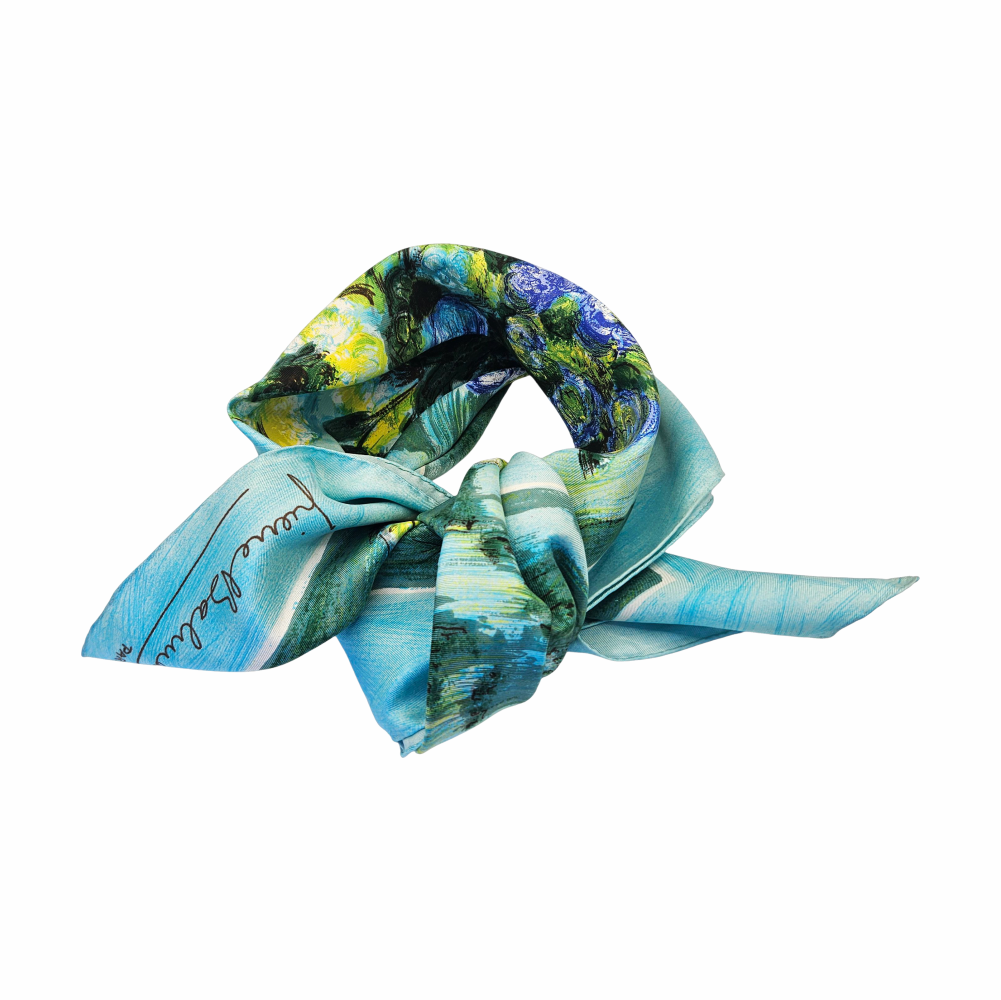 Vintage 1980s Floral Silk Scarf - Pierre Balmain