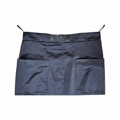 Prada vintage silk skirt navy blue midi IT 42 oversized pocket skirt Miuccia Prada 1990s 2000s Made in Italy- Minimalist designer skirt
