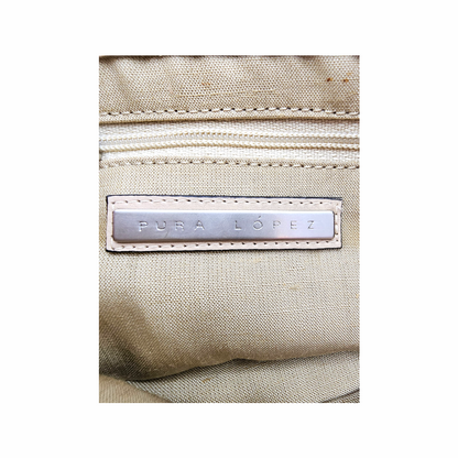 Leather Knot Clutch Bag - Pura López