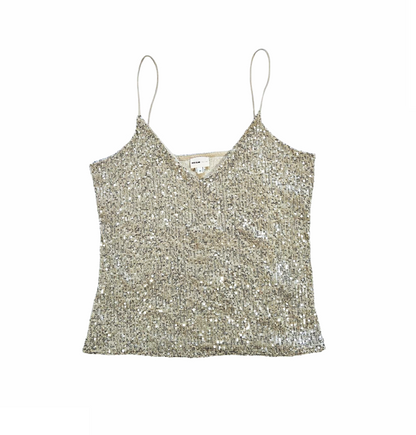 Spaghetti Strap Sequins Camisole - River Island London