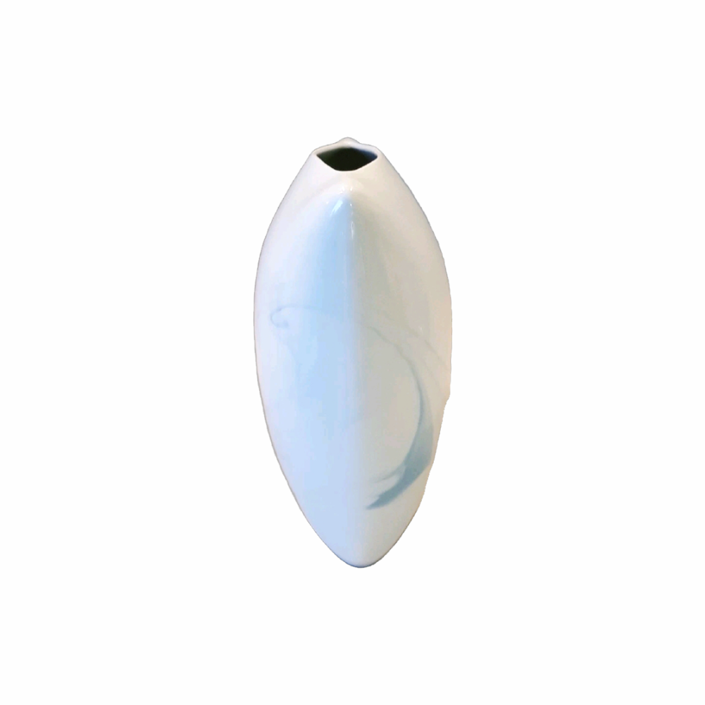 1980s Studio-Line Queensberry Marble Porcelain Vase by Rosemonde Nairac - Rosenthal