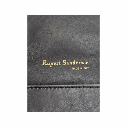 ‘Clio’ Leather Clutch Bag with Brass Bar  - Rupert Sanderson