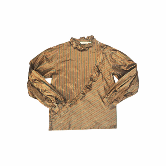 Late 1970s Silk Blouse with Ruffled Details - Saint George