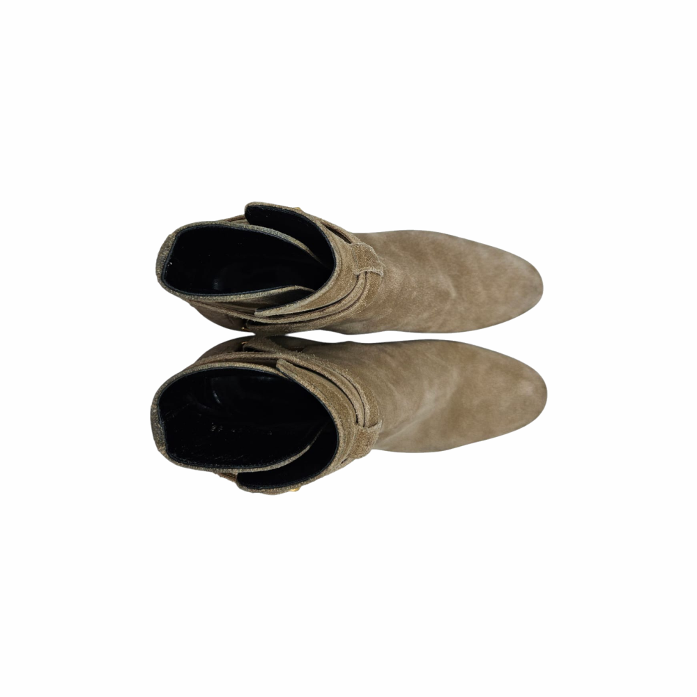 Jodhpur Suede Ankle Boots " Blake" in "New Sigaro" - Saint Laurent by Hedi Slimane