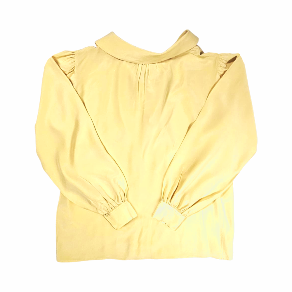Vintage Silk pussy-bow blouse late 1970s–early 1980s - Saint Laurent Rive Gauche