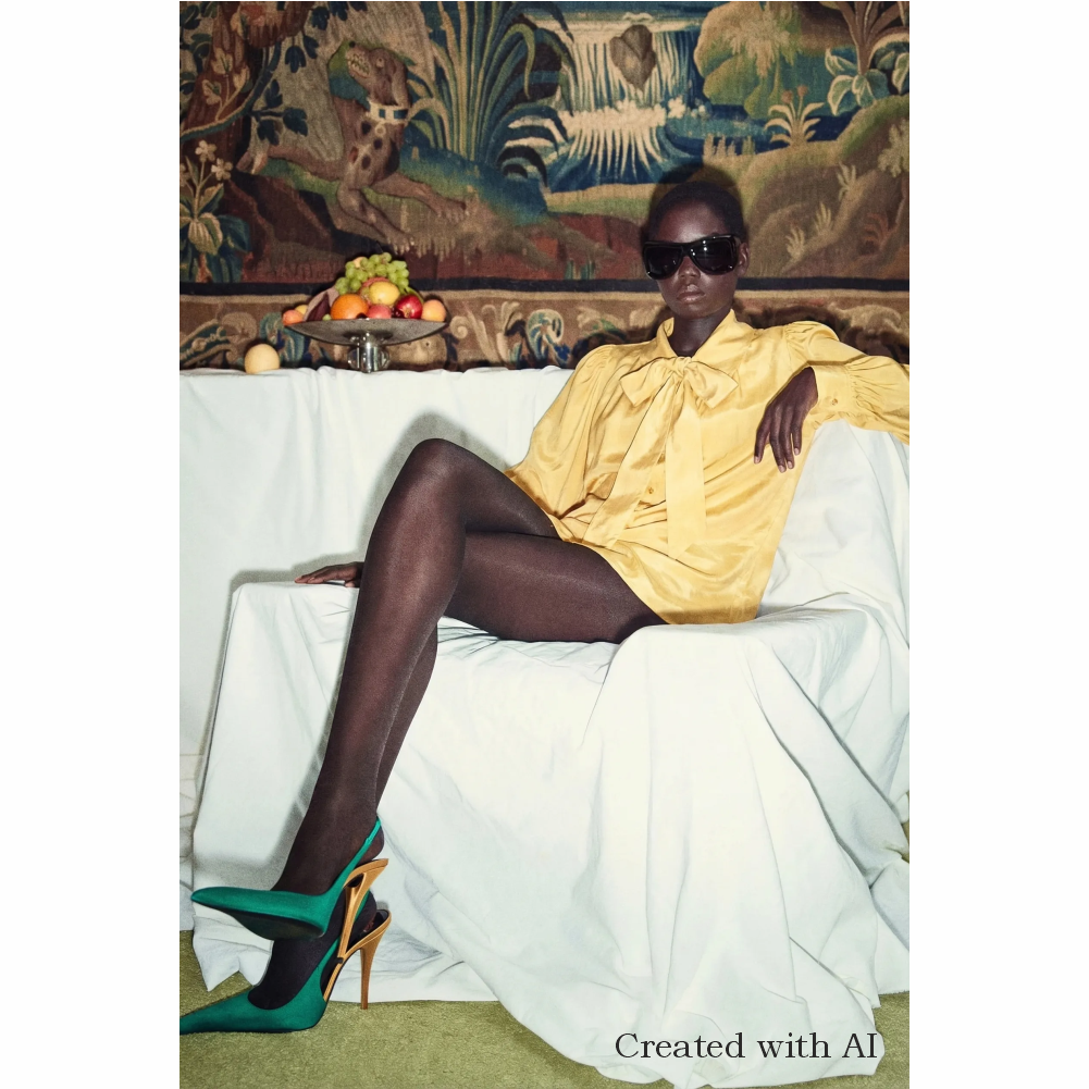 Vintage Silk pussy-bow blouse late 1970s–early 1980s - Saint Laurent Rive Gauche - Re:Velvet