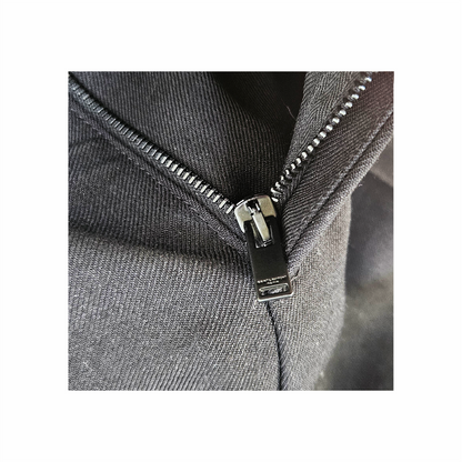 Black Wool Gabardine Tapered Suit Trousers- Saint Laurent