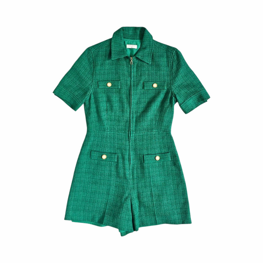 Zip-Up PlaySuit in Tweed - Sandro
