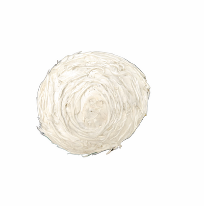 Vintage Sélection de Paris ivory feather cocktail hat made in France, a mid-century 1950s–1960s feather toque / fascinator-style occasion hat.