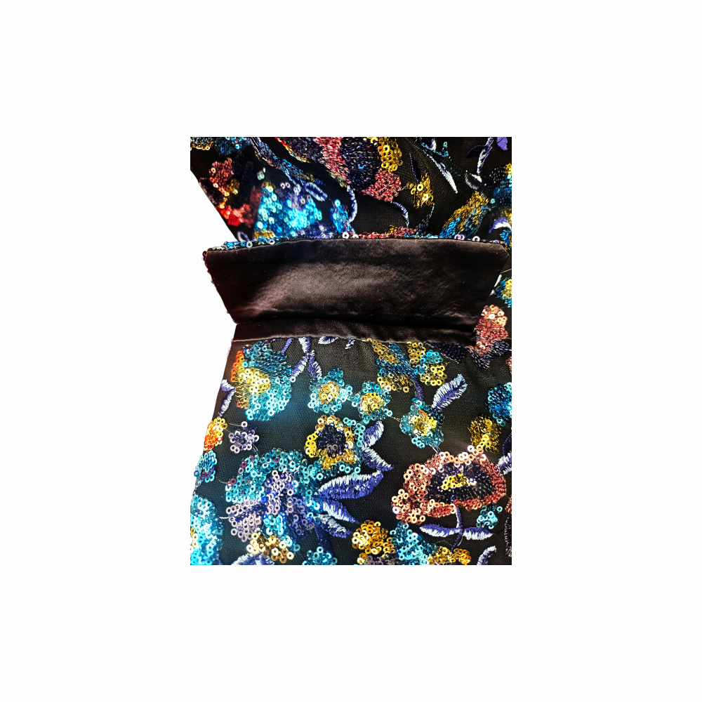 Floral Sequin Embroidered Blazer - Self Portrait