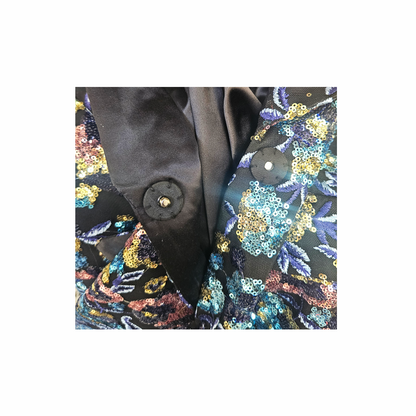 Floral Sequin Embroidered Blazer - Self Portrait