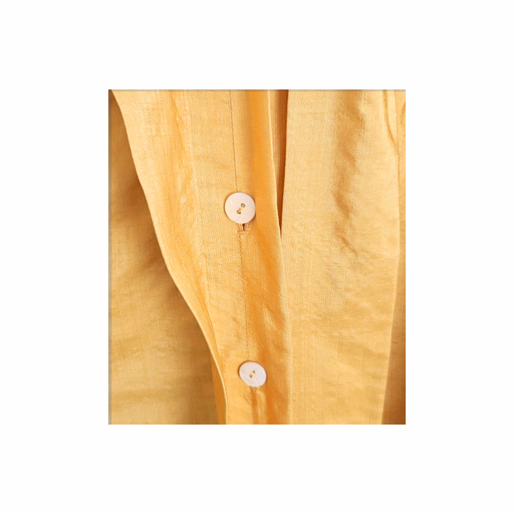 Vintage Silk Lavallière Blouse in Saffron Gold - Senatore Moda - Re:Velvet