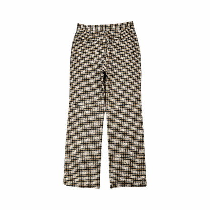 Checked High-Waist Wool Sailor Trousers - Sézane