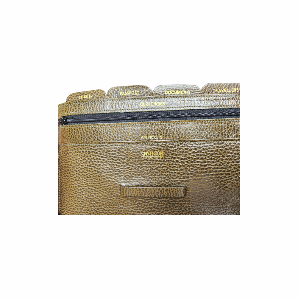 Metallic Leather Travel Document Holder - Smythson of Bond Street