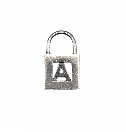 925 Silver Initial A" Nano Padlock Charm - Tiffany & Co