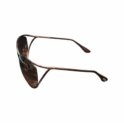 Tom Ford TF137 Jasmine vintage sunglasses, c.2009, with bronze crossover butterfly frame, brown lenses, original case and box. Made in Italy.