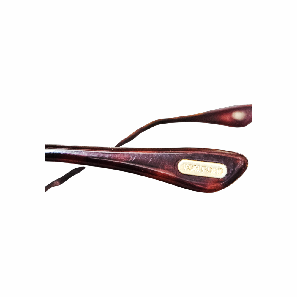 Tom Ford TF137 Jasmine vintage sunglasses, c.2009, with bronze crossover butterfly frame, brown lenses, original case and box. Made in Italy.