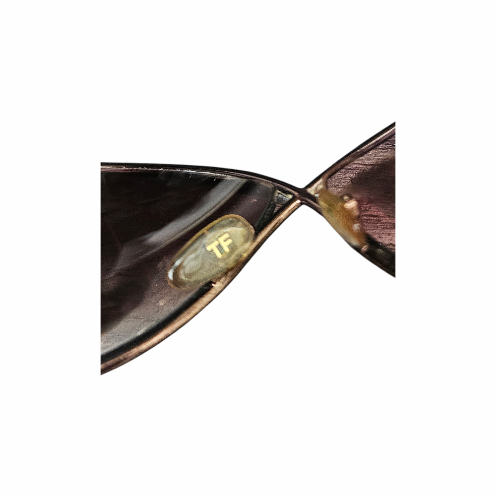 Vintage 2000s Jasmine Bronze Crossover Butterfly Sunglasses - Tom Ford - Re:Velvet