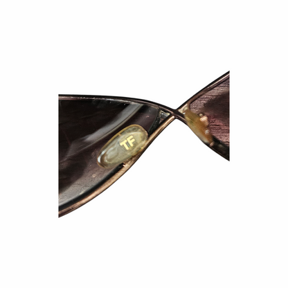 Vintage 2000s Jasmine Bronze Crossover Butterfly Sunglasses - Tom Ford - Re:Velvet