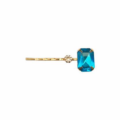 Jewel-Tone Crystal Hair Grips
